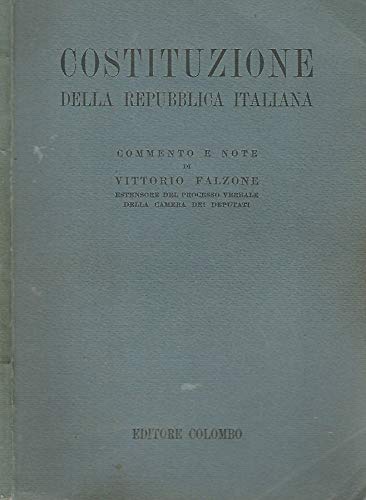 Costituzione della Repubblica Italiana.