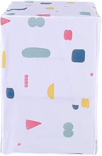 Couverture de machine à laver portable, protection étanche de la poussière de couverture zippée de machine à laver pour imperméable, UV et anti-poussière(Front Load Washer)