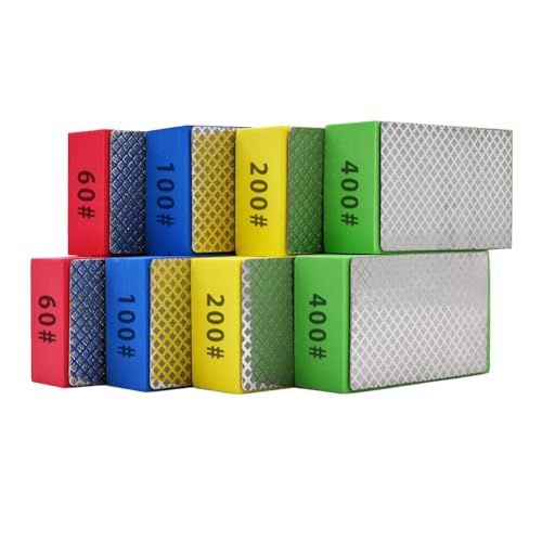8 pezzi diamantati per lucidatura a Mano, piastrelle in Ceramica, blocchi abrasivi per levigatura, lucidatura, 60, 100, 200, 400