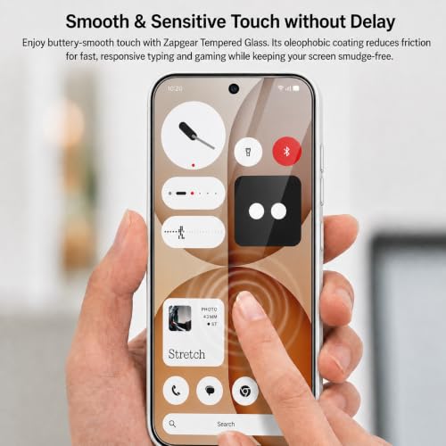 Image of Tempered Glass for Nothing Phone (4a) | 9H Military-Grade Hardness | Edge-to-Edge Full Coverage | In-Display Fingerprint Compatible | Bubble-Free HD Screen Protector