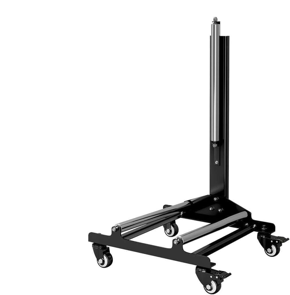 Reifenregal Reinigungsständer Autoreifen mit Laufrollen, Höhenverstellung Metall Reifenständer 4 Rollen mit 2 Universalrollen Design für Reinigung, Polieren, Versiegelung und Wartung von Rädern