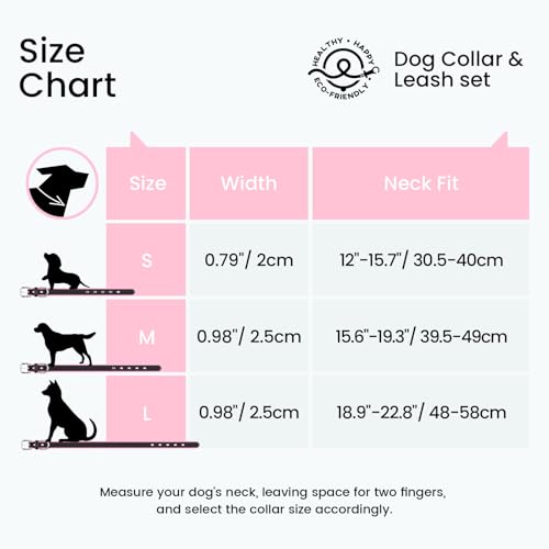 Collier en cuir avec support AirTag taille M pour chien de 35-51 cm - 8