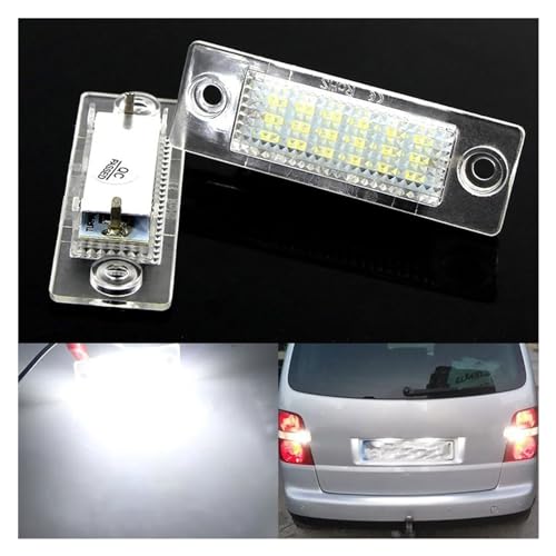Lámpara LED para luces de matrícula coche blanco 6000k 12V 2 Uds