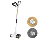 LIGO Electric Weed Sweeper 400W motor, 2pcs Weeder Brushes, Corded Patio Cleaner, Weeding Remover for Garden, Slabs, Driveway