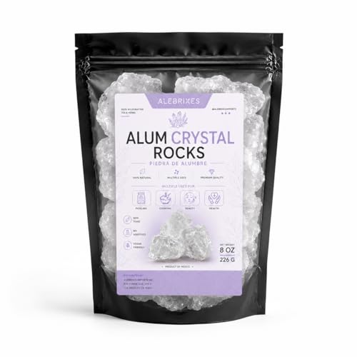 Piedra de alumbre natural en bloques blancos miniatura 7