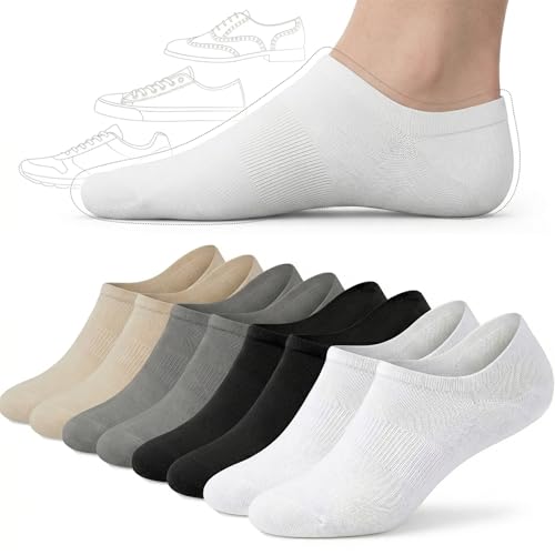 Image of No Show Socks Women, Non Slip Low Cut Ankle Socks for Sneakers, Non-Binding Casual Athletic Invisible Liners