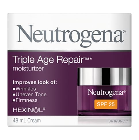 Neutrogena Triple Age Repair Anti Wrinkle Daily Facial Cream Moisturizer With Vitamin C And Spf 25, 48 G