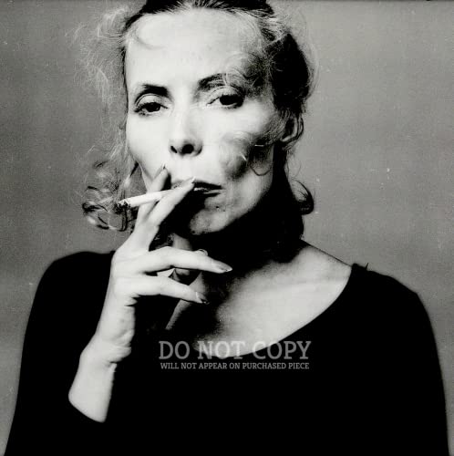 Portrait Joni Mitchell 11x11 tirage photo de collection 1975