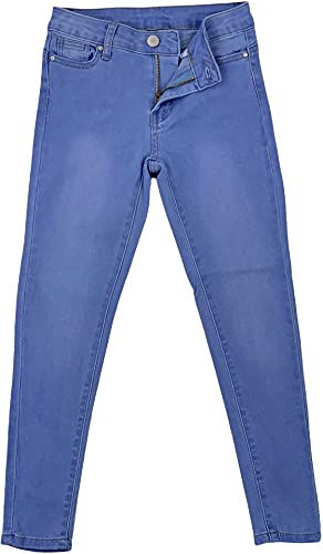 Image of ToBeInStyle Girl's Denim Easy Styling Classic Timeless Everyday Jeans Zip-Up Closure