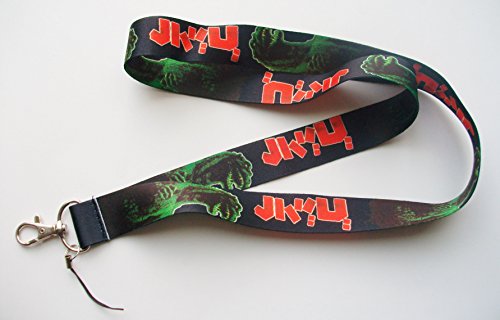New Godzilla Black Color Fabric Lanyard