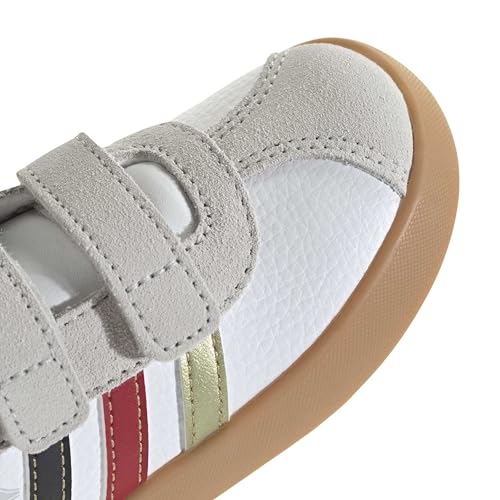 Image of adidas Kids Girls Vl Court 3.0 Slip On Sneakers Shoes Casual - Pink, White