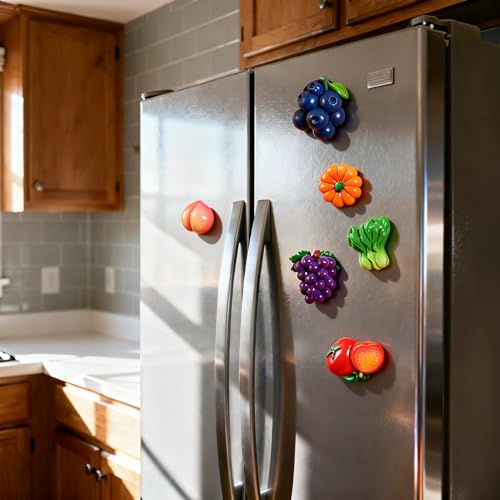6 imanes decorativos para refrigerador de resina miniatura 6