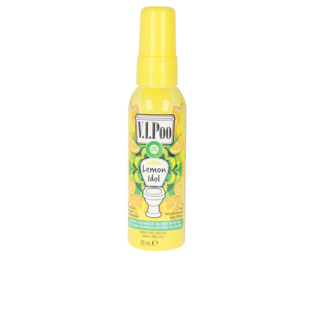 Air Wick, V.I.Poo, Lemon Idol,Pre-Poo Toilet Spray, 55 ml,Pack of 1