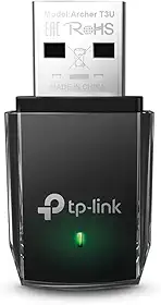 Adaptador USB wireless dual band AC1300 TP-Link Archer T3U, Preto, Pequeno