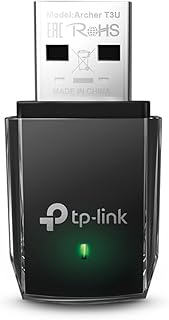 TP-Link Archer T3U - Adaptador Wi-Fi AC1300, Receptor Wi-Fi, Doble Banda 5GHz (867Mbps) y 2GHz(400Mbps), MU-MIMO, USB 3.0, Tamaño Mini, Color Negro