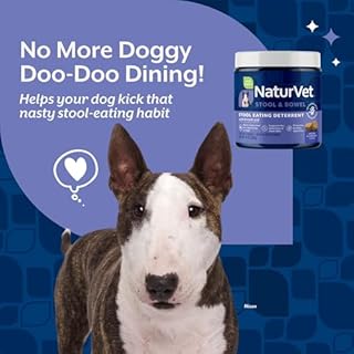 NaturVet Coprophagia Stool Eating Deterrent Plus Breath Aid for Dogs, 130 ct Soft Chews, Made in USA