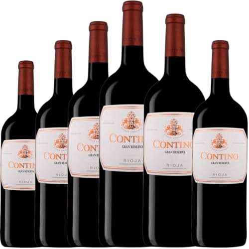 Contino Gran Reserva, vino tinto con crianza prolongada que combina Tempranillo, Garnacha, Graciano y Mazuelo, ofreciendo elegancia y complejidad única | 6 botellas