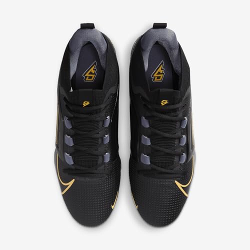 Nike Alpha Menace 4 Elite Saquon Barkley Football Cleats (HF4313-001, Black/Light Carbon) Size 11.54