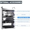 GeeekPi DC PDU Lite 7-CH 0.5U Rack-Mount Power Distribution Unit for DeskPi Rackmate T1/T0/T2/T0 Plus/T1 Plus/TL1/10 Inch Server Cabinet, 7 Outlets, w/3PCS 25cm DC5521 Cables