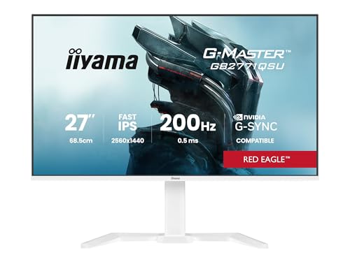 iiyama G-MASTER Red Eagle GB2771QSU-W1 QHD Fast IPS Gaming-Monitor