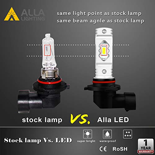 Alla Lighting 3800Lm Xtreme Super Bright H8 H11 Led Fog Lights Or Drl Bulbs, 6500K Xenon White Eti 56-Smd Lamp Replacement #TOP5