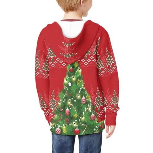 Xoenoiee Hoodies for Kids Teens Zip Up Hoodie Pullover Seatshirts with Pockets Boy Girl Hoodies for School Home Wear4