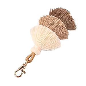 Handgemaakte Vrouwen Pom Pom Tassel Bag Charm Sleutelhanger Jewerly (Color : C, Size : 16cm)