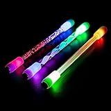 Spinning Rotating Pen 7 Colour LED Metal Luminous Rotating Pen for Student Entertainment Unable to Write