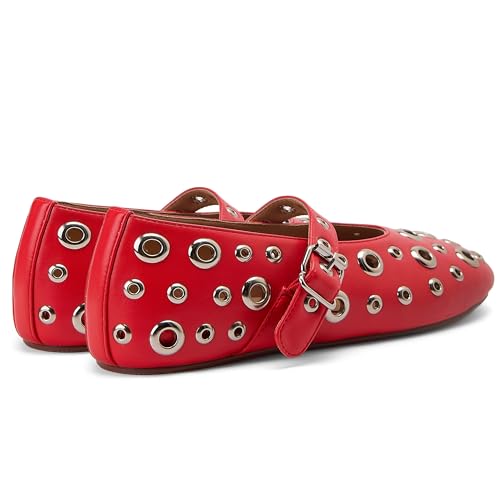 Mesh Ballet Flats for Women Buckle Strap Ballerina Flats Comfy Casual Daily Dress Perforated Mary Jane Flats4