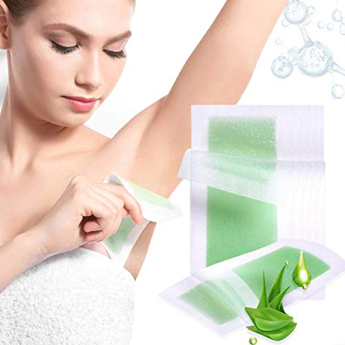 Wax Strips Hair Removal Kit Waxing Strips for Women Cold Waxing Strips Kit for Facial Hair Remover （40 STRIPS） (VERONNI Aloe)