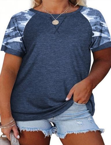 T-shirt femme Cicy Bell marine 2L idéal pour un look décontracté