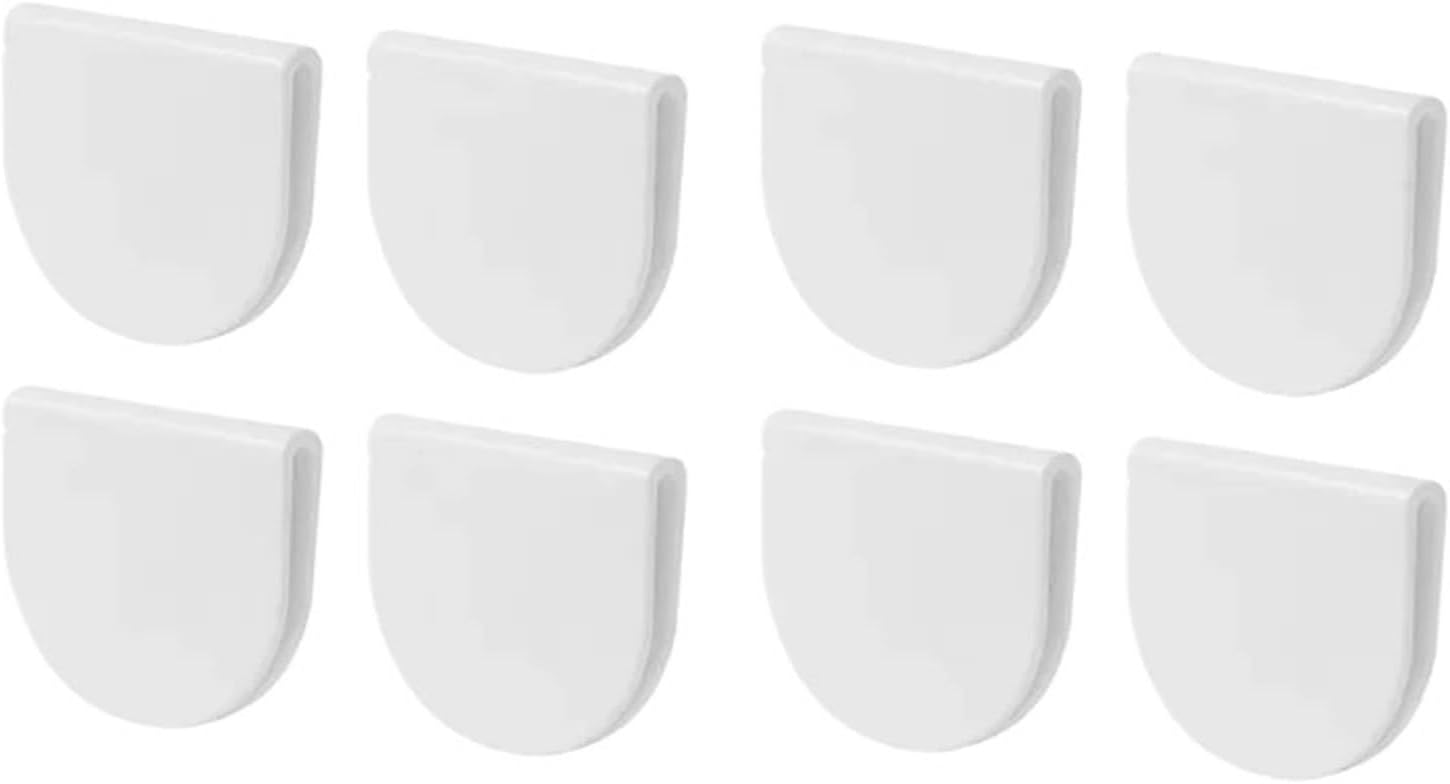 16pcs Shower Curtain Clips Windproof Fixer Holder Self Adhesive Curtain Clips Anti Slip Bedsheet Clip Home Decoration Accessory