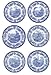 Spode Blue Room Zoological Plate Set, Set of 6-10.5-Inch Earthenware Dinner Plates Featuring Exotic Animal Motifs - Fine Tableware for Dining or Display - Microwave & Dishwasher Safe