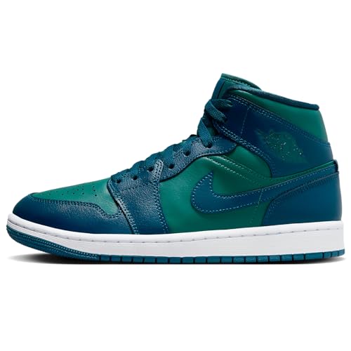 Basket Air Jordan 1 Mid pour femme en Sky J Teal et blanc