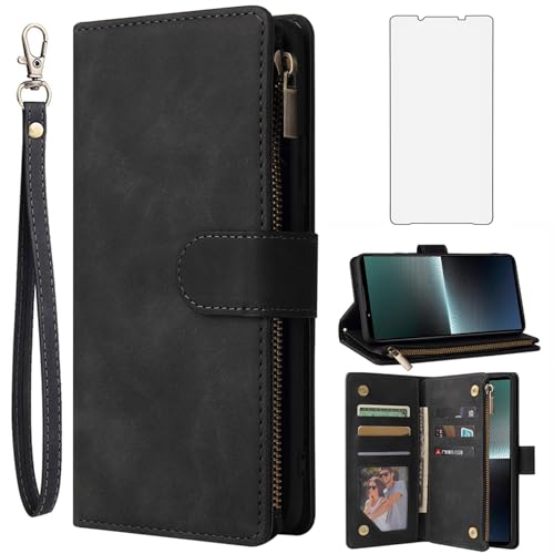 Coque Xperia 1 V antichoc avec béquille et porte-cartes