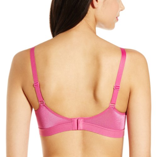 Image of Triumph Triaction Women's Sports Bra Wireless Non Padded Support Bra Breathable Mesh High Coverage Gym Bralette Cross Back Stretchable Activewear White Solid Design Pack of 1