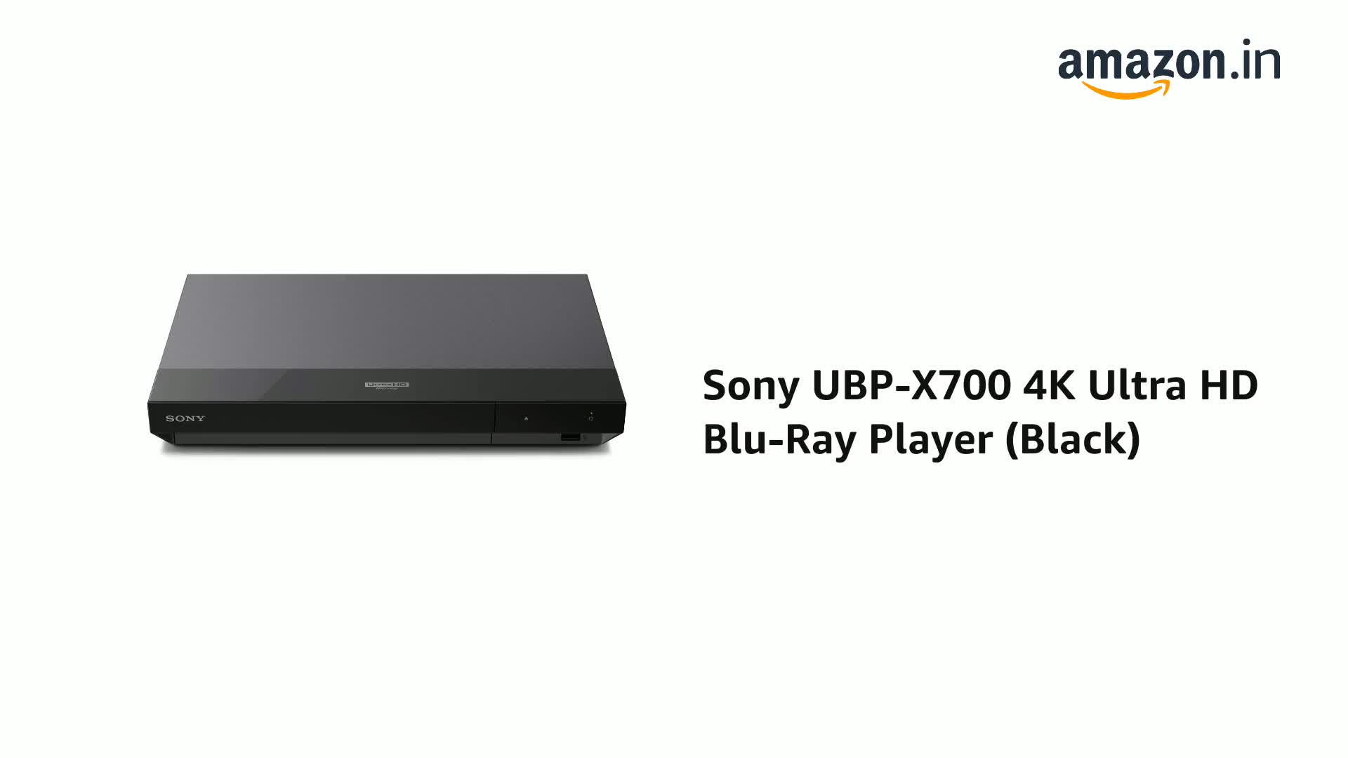 SONY Ultra HD Blu-ray プレーヤー UBP-X700 Sony UBP-X700 4K Ultra HD Blu-Ray Player (Black) : Amazon.in