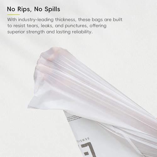 EKO 9.3 Gallon / 30–35 Liter Drawstring Trash Bags, 60 Count Heavy-Duty Tall Kitchen Garbage Can Liners, Extra-Strong Leak-Resistant, Unscented, White, Code K by EKO - Image 8