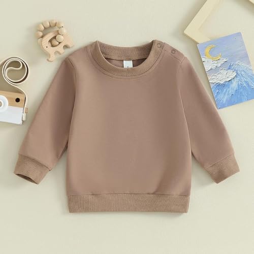Image of Baby Boy Girl Pumpkin Sweatshirt Tops Toddler Halloween Outfit Long Sleeve Crewneck Pullover Sweater Shirt Fall Clothes