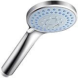 Cabeza de ducha de mano, Exwell Alcachofa de la ducha 5 funciones de ducha, spray de lluvia, ahorrador de agua con poderoso chorro de agua Accesorios baño con cinta de sellado 10M