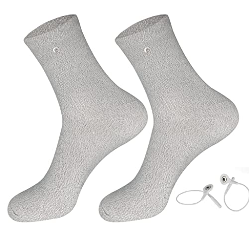 Generic - Nervenstimulatoren, 2 Paar leitfähige Massagesocken aus Silberfaser, PhysioHealth-Pflege bei Gelenkarthritis (Farbe: Grau)