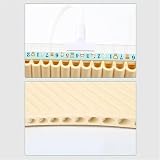 Fletnia Pana 18 Rur Pan Flute C Key Panpipes Pan Pipes Instrument Dęty Dla Początkujących Z Torbą Do Przenoszenia(Beige)