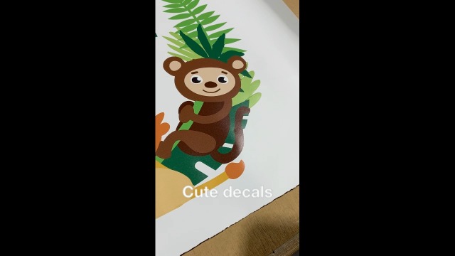 Vinilo Decorativo Jungle Animals 76x66 cm Personalizable miniatura 6