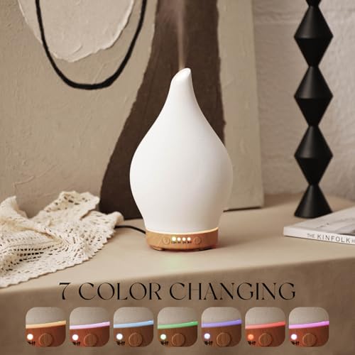 Porseme Essential Oil Diffuser 150ml Handmade Glass Diffuser 6H Runtime — view 3