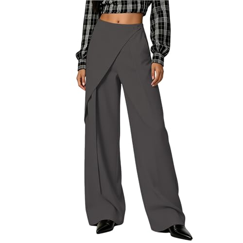 Pantalon de loisirs asymétrique pour femme qui ne serre pas la taille