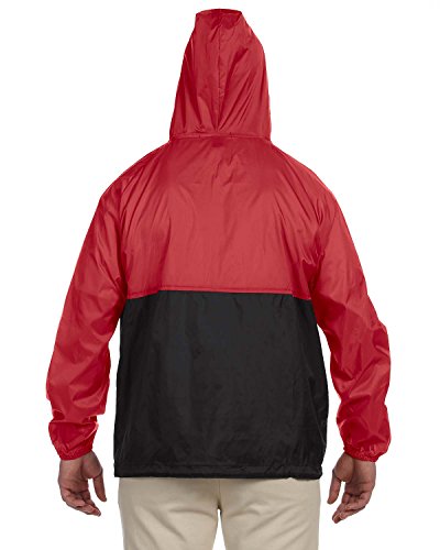 Harriton Packable veste légère coupe-vent nylon pliable homme