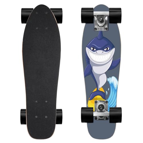 Image of KO-ON Skateboard Complete Skateboards 22 Inch Mini Cruiser Skateboards for Beginners Kids Boys and Girls