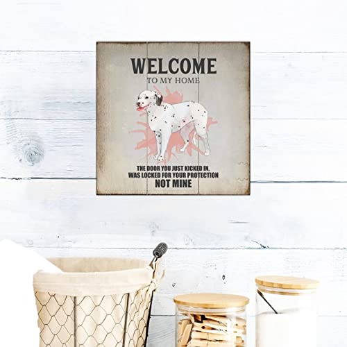 Plaque murale classique en bois noble de 30,5 cm de côté
