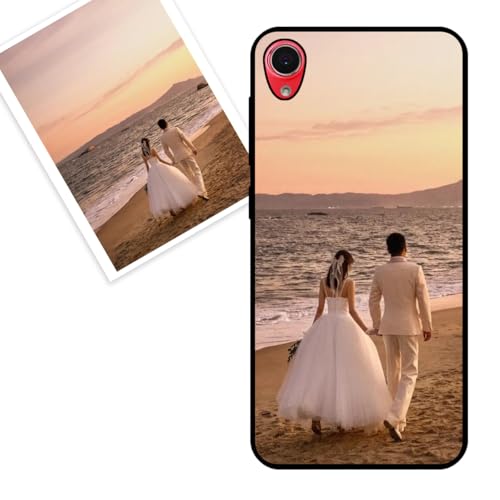 KARTXITAI Funda Personalizada Compatible con ASUS Zenfone Live (L1) ZA550KL, Carcasa Personalizado con tu Foto o Texto Imagen, Protectora con Tacto Suave y Sedoso,Gel Flexible,Regalo Original -Negro