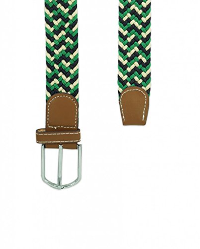 Image of The Tie Hub Unisex Stretchable Woven Fabric Belt | Adjustable, Hole-Free Design | Fits Up to 40 Inches Waist